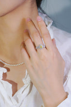 Load image into Gallery viewer, LUOWEND 18K White Gold Natural Yellow Diamond Ring for Women