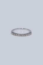 Load image into Gallery viewer, LUOWEND 18K White Gold Real Natural Diamond Ring for Women