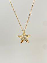 Load image into Gallery viewer, LUOWEND 18K Yellow Gold Natural Diamond Necklace for Women