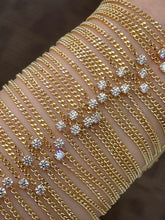 Load image into Gallery viewer, LUOWEND 18K Yellow Gold Fine Jewelry Real Natural Diamond Bracelet for Women