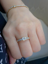 Load image into Gallery viewer, LUOWEND 18K Yellow Gold Fine Jewelry Real Natural Diamond Ring for Women