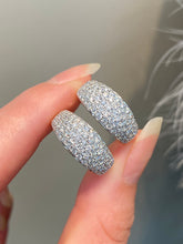 Load image into Gallery viewer, LUOWEND 18K White Gold Natural Diamond Ring for Women