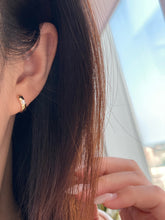 Load image into Gallery viewer, LUOWEND 18K White/Yellow Gold Fine Jewelry Real Natural Diamond Earrings for Women