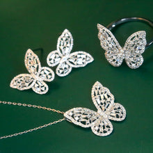 Load image into Gallery viewer, LUOWEND 18K White Gold Natural Diamond Ring for Women