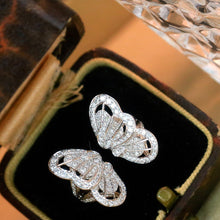 Load image into Gallery viewer, LUOWEND 18K White Gold Real Natural Diamond Ring for Women