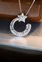 Load image into Gallery viewer, LUOWEND 18K White Gold Real Natural Diamond Pendant Necklace for Women