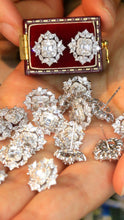 Load image into Gallery viewer, LUOWEND 18K White Gold Natural Diamond Ring for Women