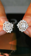 Load image into Gallery viewer, LUOWEND 18K White Gold Natural Diamond Ring for Women