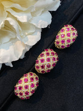 Load image into Gallery viewer, LUOWEND 18K Yellow Gold Real Natural Ruby Gemstone Ring for Women