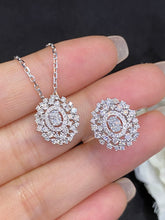 Load image into Gallery viewer, LUOWEND 18K White Gold Real Natural Diamond Ring for Women