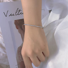 Load image into Gallery viewer, LUOWEND 18K White Gold Real Natural Diamond Bangle for Women