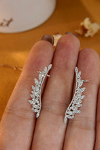 Load image into Gallery viewer, LUOWEND 18K White Gold Real Natural Diamond Stud Earrings for Women