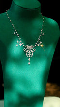 Load image into Gallery viewer, LUOWEND 18K White Gold Natural Diamond Necklace for Women