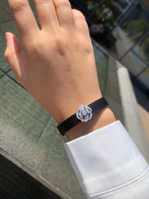 Load image into Gallery viewer, LUOWEND 18K White Gold Natural Diamond Necklace for Women