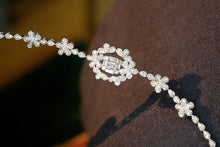 Load image into Gallery viewer, LUOWEND 18K White Gold Natural Diamond Bracelet for Women