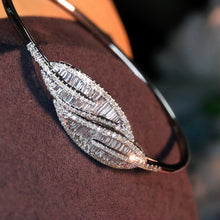 Load image into Gallery viewer, LUOWEND 18K White Gold Real Natural Diamond Bracelet for Women