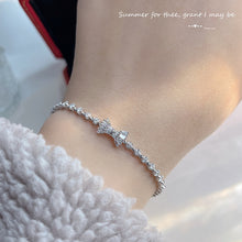 Load image into Gallery viewer, LUOWEND 18K White Gold Real Natural Diamond Bracelet for Women