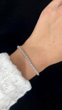Load image into Gallery viewer, LUOWEND 18K White Gold Real Natural Diamond Bracelet for Women