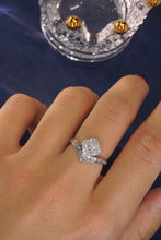 Load image into Gallery viewer, LUOWEND 18K White Gold Real Natural Diamond Ring for Women