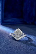 Load image into Gallery viewer, LUOWEND 18K White Gold Real Natural Diamond Ring for Women