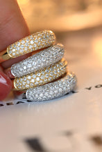 Load image into Gallery viewer, LUOWEND 18K White/Yellow Gold Natural Diamond Ring for Women