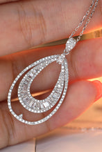 Load image into Gallery viewer, LUOWEND 18K White Gold Natural Diamond Necklace for Women