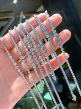 Load image into Gallery viewer, LUOWEND 18K White Gold Real Natural Diamond Bracelet for Women