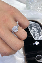 Load image into Gallery viewer, LUOWEND 18K White Gold Real Natural Diamond Ring for Women