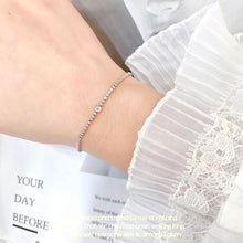 Load image into Gallery viewer, LUOWEND 18K White or Yellow Gold Real Natural Diamond Bracelet for Women