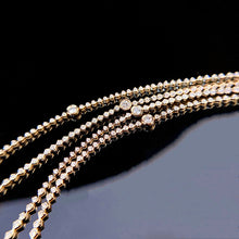 Load image into Gallery viewer, LUOWEND 18K White or Yellow Gold Real Natural Diamond Bracelet for Women