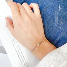 Load image into Gallery viewer, LUOWEND 18K White Gold Real Natural Diamond Bracelet for Women