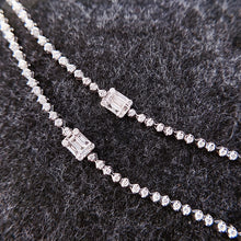 Load image into Gallery viewer, LUOWEND 18K White Gold Real Natural Diamond Bracelet for Women