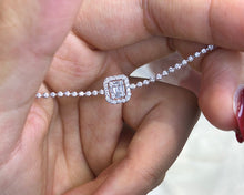 Load image into Gallery viewer, LUOWEND 18K White Gold Real Natural Diamond Bracelet for Women