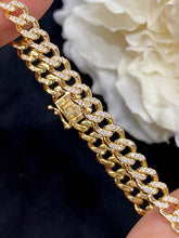 Load image into Gallery viewer, LUOWEND 18K Yellow Gold Real Natural Diamond Bracelet for Women