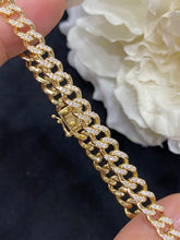Load image into Gallery viewer, LUOWEND 18K Yellow Gold Real Natural Diamond Bracelet for Women