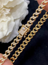 Load image into Gallery viewer, LUOWEND 18K Yellow Gold Real Natural Diamond Bracelet for Women