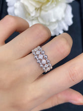 Load image into Gallery viewer, LUOWEND 18K Gold Real Natural Diamond Ring for Women