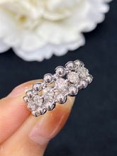 Load image into Gallery viewer, LUOWEND 18K Gold Real Natural Diamond Ring for Women