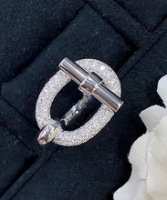 Load image into Gallery viewer, LUOWEND 18K Gold Real Natural Diamond Ring for Women