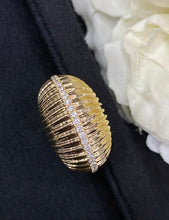 Load image into Gallery viewer, LUOWEND 18K Yellow Gold Real Natural Diamond Ring for Women