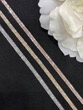 Load image into Gallery viewer, LUOWEND 18K White or Rose or Yellow Gold Real Natural Diamond Bracelet for Women