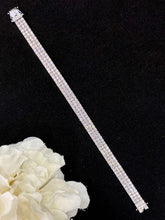 Load image into Gallery viewer, LUOWEND 18K White Gold Real Natural Diamond Bracelet for Women