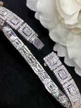 Load image into Gallery viewer, LUOWEND 18K White Gold Real Natural Diamond Bracelet for Women