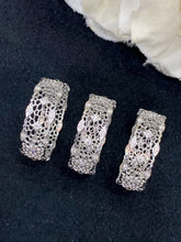 Load image into Gallery viewer, LUOWEND 18K White Gold Real Natural Diamond Ring for Women
