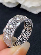 Load image into Gallery viewer, LUOWEND 18K White Gold Real Natural Diamond Ring for Women