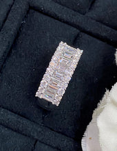 Load image into Gallery viewer, LUOWEND 18K White Gold Real Natural Diamond Ring for Women