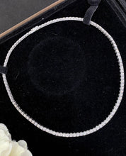 Load image into Gallery viewer, LUOWEND 18K White Gold Real Natural Diamond Tennis Necklace for Women