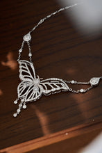 Load image into Gallery viewer, LUOWEND 18K White Gold Real Natural Diamond Pendant Necklace for Women