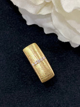 Load image into Gallery viewer, LUOWEND 18K Yellow Gold Real Natural Diamond Ring for Women