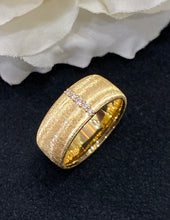 Load image into Gallery viewer, LUOWEND 18K Yellow Gold Real Natural Diamond Ring for Women